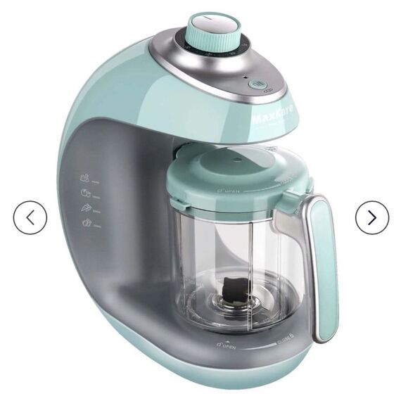 MaxKare Baby Food Processor in Mint Green/Blue. New in box!